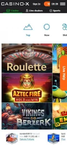 Casino-X mobile
